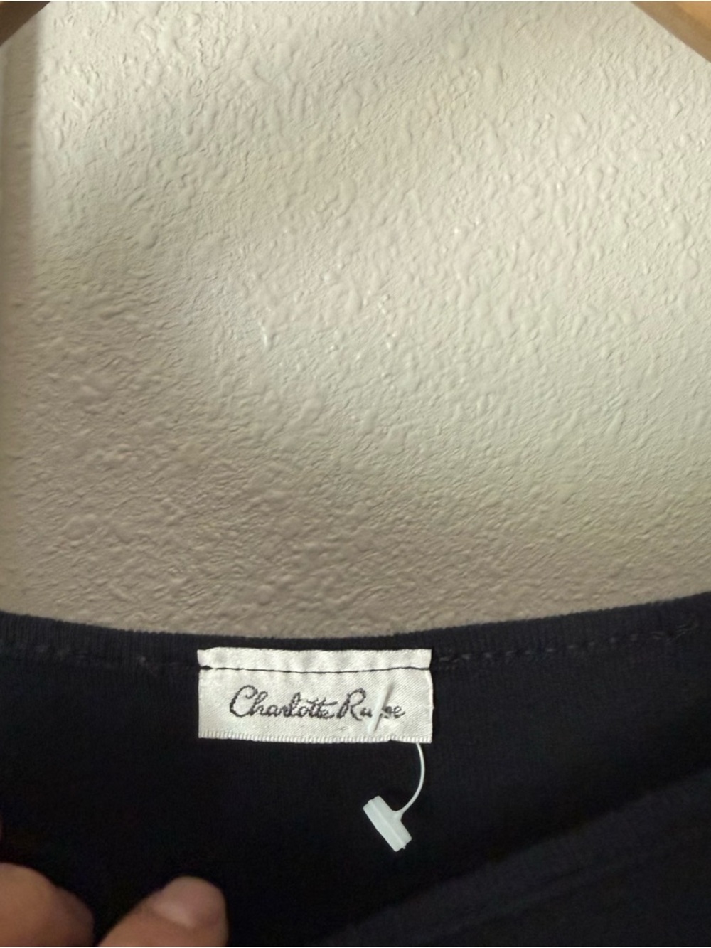 Charlotte Russe vintage y2k black raglan off shoulder geisha dragon floral top - Picture 5 of 6